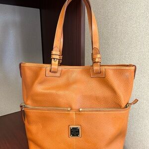 Dooney & Bourke Orange Leather Tote